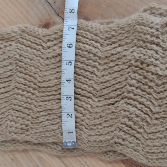 Rampage Tan Super Soft Knit Scarf w/ Fringe OS NWT NEW - Picture 10 of 10
